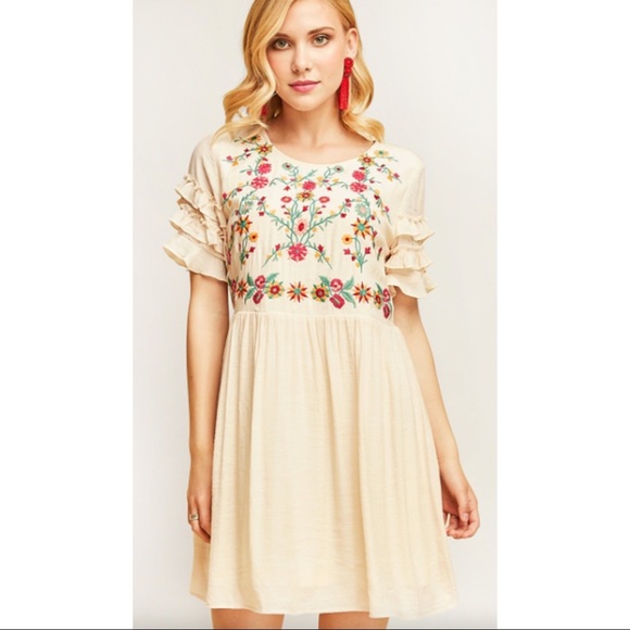 babydoll ruffle dress